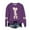 #0157-Purple, variant on Uootdi Plus Size Valentines Day Clothes for Women Love Heart Print Crewneck Long Sleeve Sweatshirt Casual Loose Cute Pullover Tops Gift