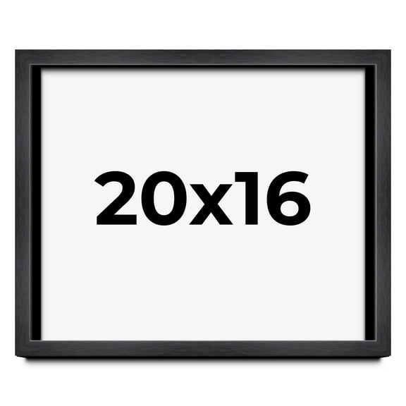20x16 Black Shadowbox Frame - Interior Size 20x16 by 1 Inches - Made to Display Items Up To 1 Inches Deep