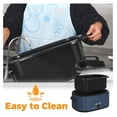 thumbnail image 5 of 26 Quart Electric Roaster Oven with Visible & Self-Basting Lid, Large Turkey Defrost Warm Function, Adjustable Temperature, Removable Pan Rack, Stainless Steel, Blue, 5 of 8
