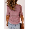 thumbnail image 2 of Sudadera Dokotoo para mujer, manga corta, casual, rosa, talla M, 2 of 5