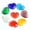 Mixed Styles, variant on HOOUN Heart Cat Eye Crystal Worry Stone Chakra Pocket Palm Skull Carved Healing Reiki-1 PC (Random Pick)-White