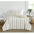thumbnail image 3 of Truly Soft Aiden Stripe 3-Piece King Duvet Set in Beige, Polyester , Adult, All Season, OEKO-TEX Certified, 3 of 9
