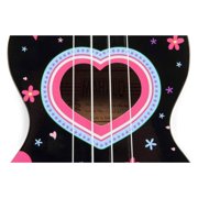 Art Series Soprano Ukulele w/Bag Heart Heart Pattern