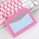 thumbnail image 1 of Cartera pequeña para mujer con llavero, clip para licencia de conducir, bolsa de almacenamiento para tarjetas de crédito, empalme rosa, 1 of 1