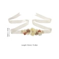 thumbnail image 2 of BESTYASH 2Pcs Handmade Floral Maternity Sash Belt with Rhinestone Accents for Pregnancy Photo Props, 2 of 8