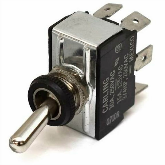 Carling On/Off Boat Toggle Switch | 10A 250V / 15A 125V 6-Spade
