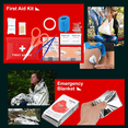 thumbnail image 5 of TEIPUERY Survival Kits, Survival Gear and Equipment 116-in-1, Emergency Kit with First Aid Kit, Tactical Pen, Fishing Kit, Headlamp for Camping, Hiking, Hunting, Gifts for Men, Women, Dad Christmas, 5 of 7