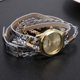 thumbnail image 3 of Reloj de cuarzo para mujer, pulsera trenzada enrollada, reloj de pulsera, regalo (plata)-188392.02 Tmvgtek Para estrenar, 3 of 6