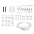 thumbnail image 4 of Flexible Ceiling Curtain Track Set Durable Slide Quietly Rollers Hooks Accessory Bendable for Bay Window Bathroom RV Curtains Backdrops RV , 200cm, 4 of 8