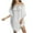 White, variant on IROINNID Summer Dresses for Women Cover UP Soild Color Beach Dresses with Round Neck and Short Sleeve Casual Summer Sun Dresses