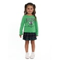 thumbnail image 2 of Wicked Toddler Girls Elphie Distressed Foil Graphic Tee with Lettuce-Edge Trim, Sizes 2T-5T, 2 of 15
