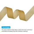 thumbnail image 3 of Uxcell  Ribbon 3/4 Inch x 10 Yard Single Face Spool Silky  Fabric for Bouquets DIY Dark Khaki, 3 of 5