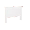 thumbnail image 4 of Prepac Select Flat Panel Headboard, Queen, White, 4 of 6