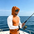 thumbnail image 6 of Men's UPF 50+ Sun Protection Hoodie Jacket Full Zip Long Sleeve Colorful Sun Shirts Lightweight Hiking Fishing Outdoor, 6 of 8