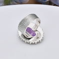 thumbnail image 4 of Purple Charoite - Siberia 925 Sterling Silver Ring All Ring Size Available, Statement Ring, Adjustable Ring, Oval Ring, Purple Ring, 4 of 4