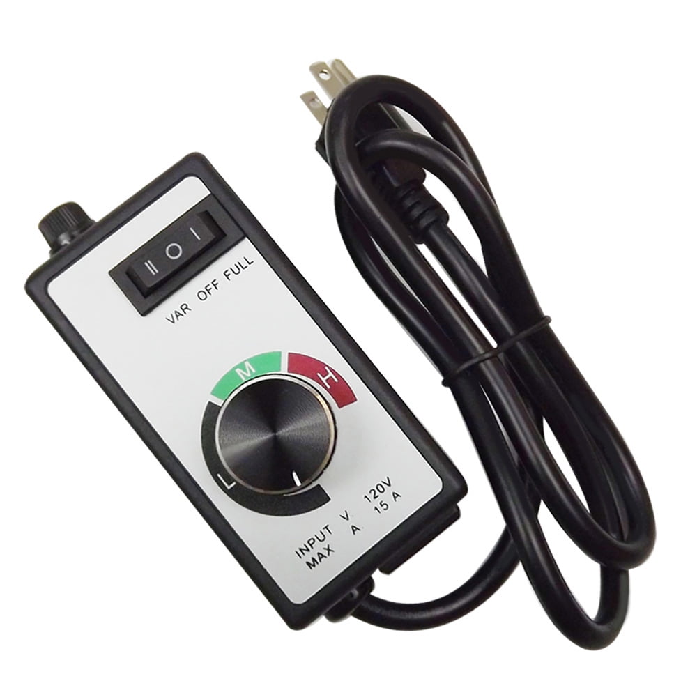 AC120V/60Hz 5A Fan Speed Controller Switch 50~10000RPM Active Duct Fan Dial Speed Control for Inline Hydroponics Fans 