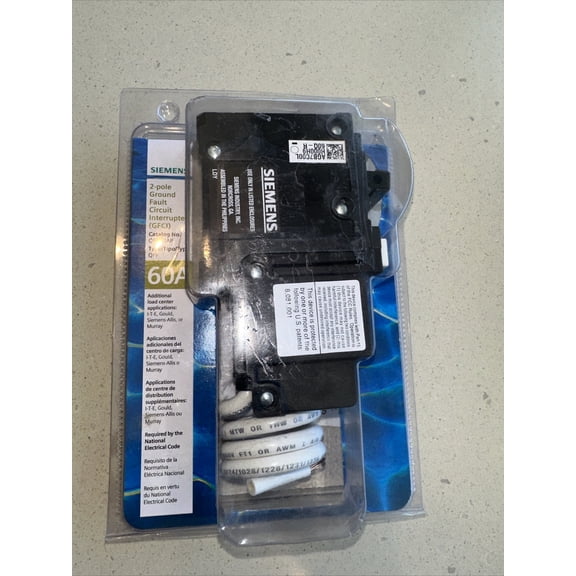 Siemens GFCI Circuit Breaker 60 Amp 240-V Double-Pole Type QPF Plug-On (1-Pack)