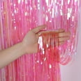thumbnail image 4 of 2 Pack 1x 3 M Tinsel Foil Fringe Curtains Backdrop, for Party Photo Booth Props Decoration, 4 of 5