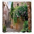 thumbnail image 3 of Ambesonne Landscape Shower Curtain, Summer Garden Flowers, 69"Wx75"L, Multicolor, 3 of 3