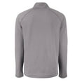thumbnail image 3 of Men's-Cutter & Buck  Heather Gray LAFC Peshastin Eco Fleece Recycled Raglan Full-Zip Jacket, 3 of 3