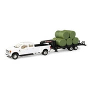 New 1PK John Deere 46631 Ford F-350 with Trailer and Round Bales, Each