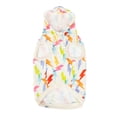 thumbnail image 3 of Oodles Multi-Colored Liminal Lightning Bolt Spring Dog Hoodie, Medium, 3 of 7