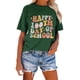 thumbnail image 3 of Blusa de Manga Corta Cuello Redondo Impreso Señoras Casual Top, Blusa Ligera de Poliéster para el Trabajo, la Fiesta Y Toda la Temporada de Uso Diario, 3 of 4