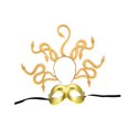 thumbnail image 3 of Diadema de serpiente Medusa, adorno para el cabello, tocado de serpiente para Halloween, disfraz para fiesta de disfraces Oro, 3 of 9