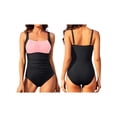 thumbnail image 2 of Yunliwuli Women Bikini, Sleeveless Backless Pleated Summer Swimsuit Swimming Bathing Swimwear, 2 of 8