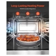 thumbnail image 2 of Countertop Microwave Oven, 0.9 Cu Ft 1000W, Stainless Steel Digital Microwave with Touchscreen, 10 Presets, 5 Levels, Multi-Lock for Commercial & Home Use, 2 of 9