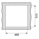 thumbnail image 4 of Tarja Teka de empotre 51cm * 53cm 1c 3t Acero Inox, 4 of 4