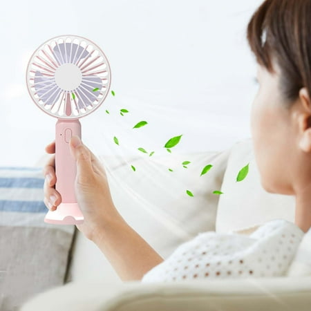 

CRAMAX USB Handheld Small Fan Mini Portable Charging Student Dormitory Desktop Silent Small Electric Fan School Season Back to School Supplies