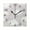 Black, variant on Cloud and Rainbow Pattern Wall Clock Square Clock Decoration Creative Clock Dual Use Black Pointer 7.78in