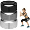 thumbnail image 1 of Bandas de resistencia para piernas y glúteos, bandas de tela para entrenamiento, juego de 3, 1 of 6