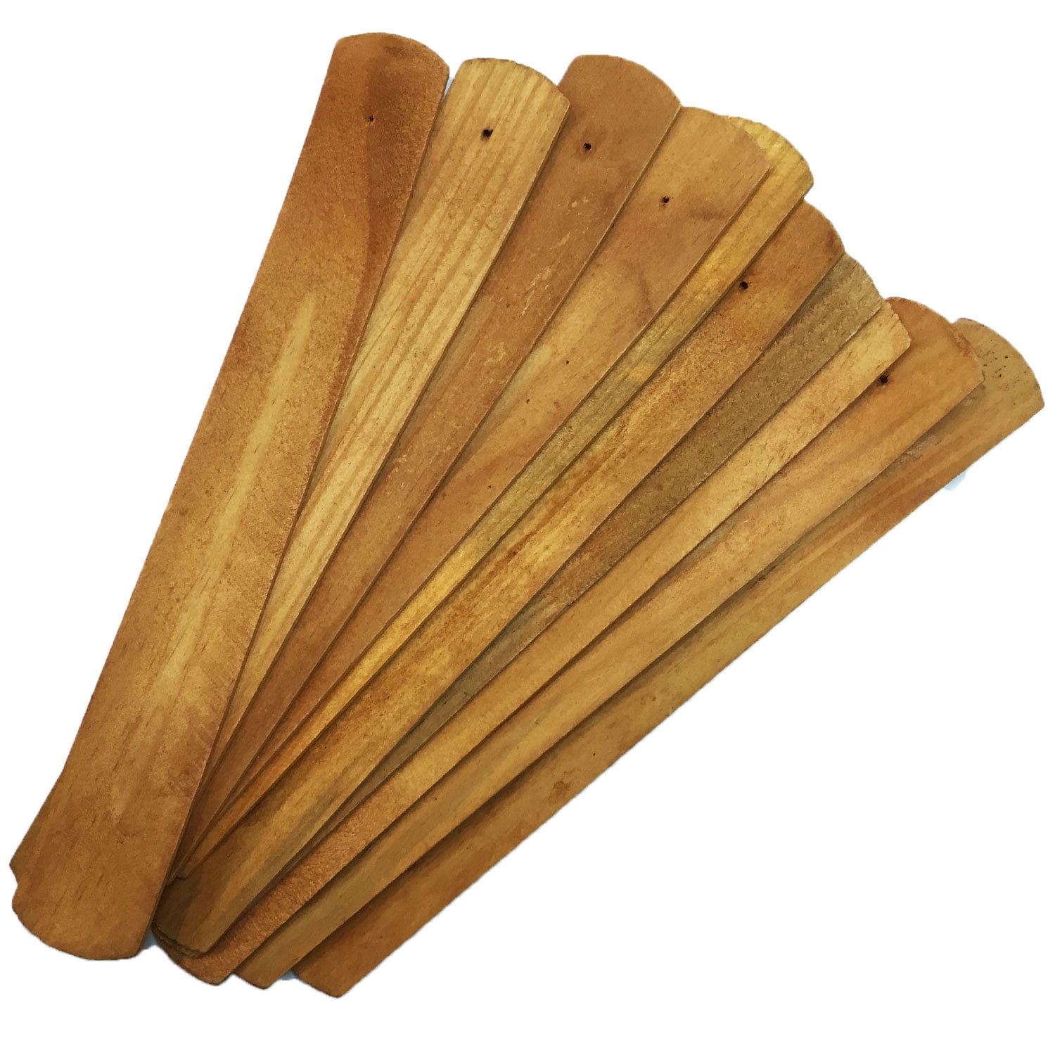 natural plain wood wooden incense stick ash catcher burner holder*BLUS 