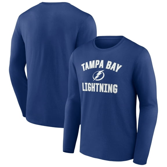 Men's Blue Tampa Bay Lightning Victory Arch Long Sleeve T-Shirt