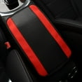 thumbnail image 2 of Car Steering Wheel Cover Leather,Black and Red Steering Wheel Cover Set,Universal 15 Inch,Carbon Fiber Car Accessories for Women Men, 2 of 9