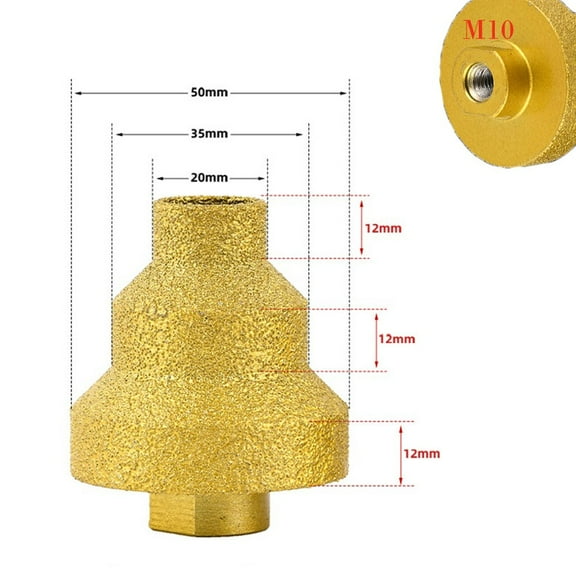 M10 Diamond Chamfer 20-35-50mm Step Drill Bits Holes Saw Milling Tiles Cutting Machine Marble Concrete Reamer Masonry Drill