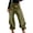 green, variant on Women's Asymmetrical Wrap Denim Pants, High Waist Avant-Garde Baggy Jeans