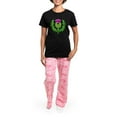 thumbnail image 4 of CafePress - Heraldic Thistle Pajamas - Women's Short Sleeve Print T-Shirt and Pants Dark Cotton Pajama Set, 4 of 7