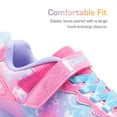 thumbnail image 2 of Dream Pairs Girls' Light-Up Sneakers with Velcro Strap, Colorful Rainbow Design, Comfortable Athletic Shoes for Kids, 2 of 6