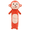 Monkey, variant on Soft Plush Animal Body Pillow, Long Decorative Pillow with PP Cotton Filling, Multiple Sizes