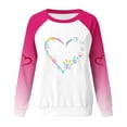thumbnail image 4 of Ruimatai Women's Printed Long Sleeve Sweatshirt Loose Fit Casual Blouse All Season Comfort Top, 4 of 4