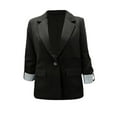 thumbnail image 5 of ZJXFGS Blazers for Women Business Casual,Blazer for Women,Women'S Blazer,Womens Jackets Dressy Casual,Women Blazers for Work Casual,Casual Blazer for Women,Summer Blazer Black L, 5 of 6