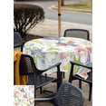 thumbnail image 6 of Square Outdoor Tablecloth with Umbrella Hole Spring Floral Outside Table Cloth Waterproof Patio Table Cover Summer Flowers Botanical Birds Zipper Tablecloths for Picnic Party Camping 54x54 Inch, 6 of 8