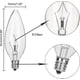 thumbnail image 2 of 10 Pack 60w 120v E12 Base B10 Ctc Incandescent Clear Light Bulbs,transparent Candle Light Bulbs For-yuyu SZRH A-V, 2 of 5