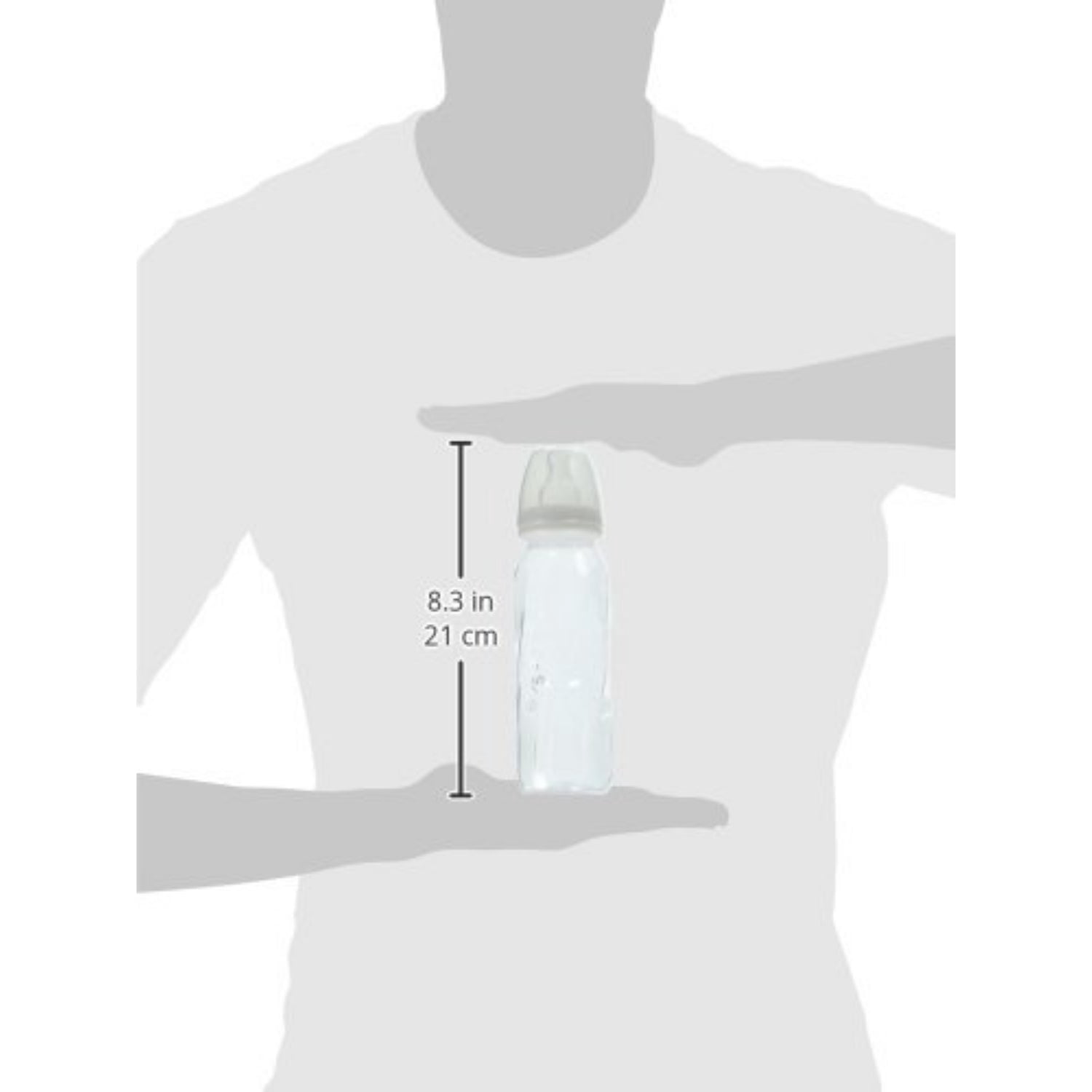 Evenflo Feeding Vented+ BPA-Free Polypropylene Baby Bottles - 8oz, Clear, 6ct