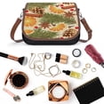 thumbnail image 6 of Orange And Spice Pinecones Christmas Vintage Crossbody Bag for Women Medium Leather Hobo Bags Shoulder Bag Classic City Leather Satchels, 6 of 8