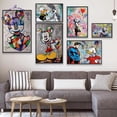 thumbnail image 2 of Disney Donald Duck Canvas Painting Poster Mickey Mouse and Superheroes Prints Funny Wall Art Picture for Living Room Home Decor40x50cm Unframed Gao Jinjia LED, 2 of 2