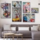 thumbnail image 2 of Disney Donald Duck Canvas Painting Poster Mickey Mouse and Superheroes Prints Funny Wall Art Picture for Living Room Home Decor20x25cm Unframed Gao Jinjia LED, 2 of 2
